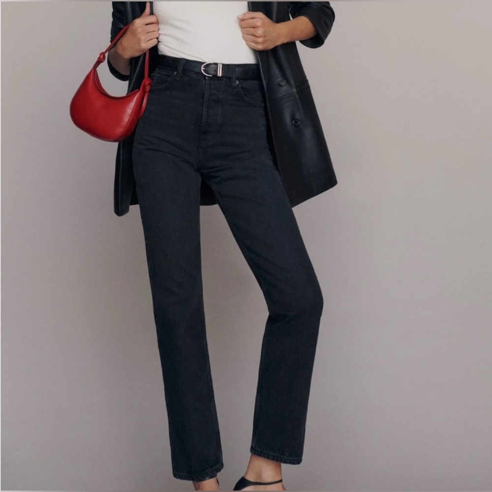 REFORMATION - CYNTHIA HIGH RISE STRAIGHT JEAN - SIZE 30